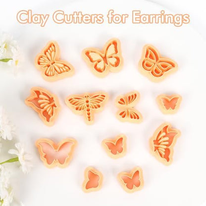 Puocaon Christian Polymer Clay Cutters - 15 Pcs Polymer Clay Cutters for Earrings Jewelry, Bible Books Jesus Cross Pigeon Shape - Image 4