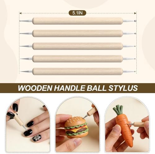 YEYETUO 27PCS Air Dry Clay Tools Kit, Basic Polymer Clay Sculpting Tools - Image 6