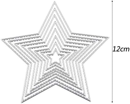 8 Stars Metal Cutting Dies Pentagram Frame Dies for Card Making Handmade Scrapbook Album Paper Embossing Tool - Image 5