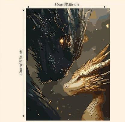 BYGFHLYW Animal Dragon Paint by Numbers Kit for Adults Beginners - Image 6