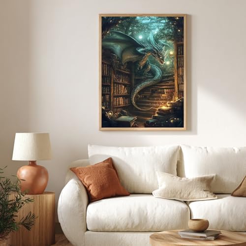 CRZMODE Dragon Paint by Numbers Kit for Adults, Dragon Paint by Numbers for Adults, Acrylic Painting Crafts for Home Decor Gift (16x20inch) - Image 3