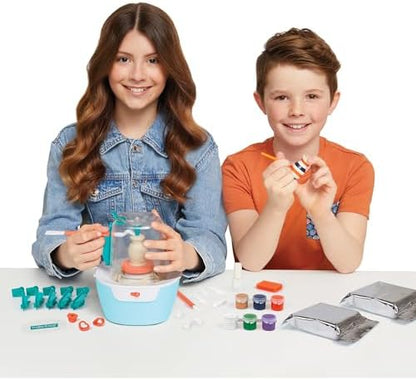 Make It Real: Mini Pottery Studio Deluxe Set - DIY All-in-1 Sculpting Craft Kit, All Skill Levels, Miniature Clay Projects, Kids Girls & Tweens Age 8+ - Image 2