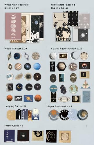YagCu Galaxy Scrapbooking Kit, Vintage Junk Journal Supplies - Image 6