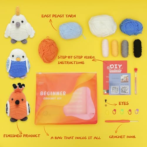 GONELYON Crochet Kit for Beginners, Crochet Starter Kits - Image 2