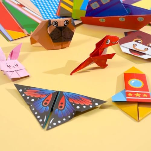 Xuoent Origami Kit for Kids, 100 Sheets Paper Crafts Kits, Ages 5-12+ - Image 5