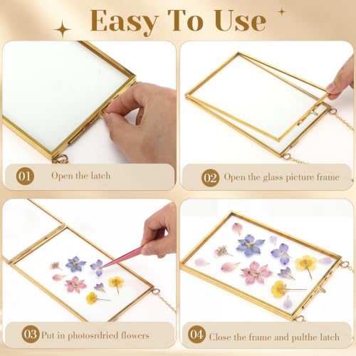 Qunclay 10 Pcs 4 x 6 Inch Pressed Flower Frames Craft Kit for Adults - Image 3