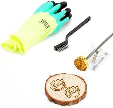AIMOADO 1.5" Peace Sign Branding Iron, for Wood Hats Leather BBQ & Steak by AIMOADO