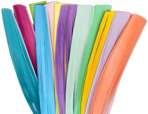 ODETOJOY White Quilling Paper Strips 1.5mm for Crafts Paper Quilling Strip 1/16inch-120pcs - Image 2