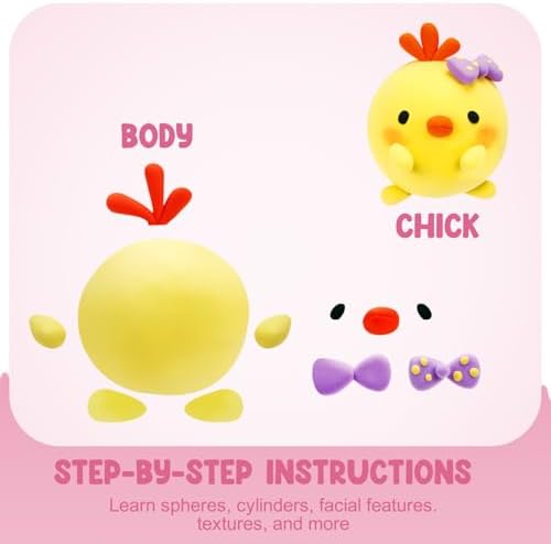 LOUFOR Air Dry Clay Kit -12 Animals Modeling Clay for Kids Arts and Crafts - Image 3