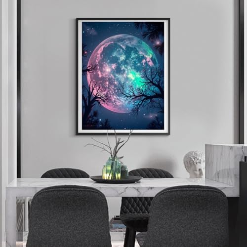 ACANDYL Moon Paint by Numbers Kit for Adults Easy Paint by Number 16x20 in - Image 4