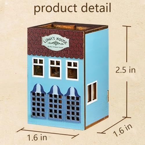 MAGQOO DIY Miniature Dollhouse Kit with Furniture 1:100 Scale Creative Room Mini Wooden Doll House Accessories DIY Miniature House Kit(Lunas Apartment) - Image 2