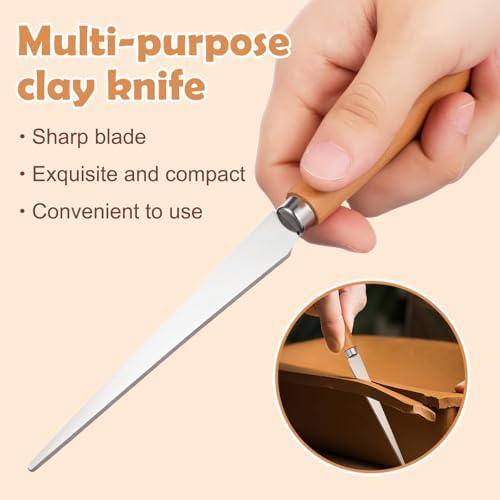 COHEALI 20 Pcs Pottery Tools Fettling Knife for Clay Ceramic Fettling Knife Handle Carving Art Tool Clay Cutting for Sculpting Ceramics Pottery Sculpture Projects - Image 4