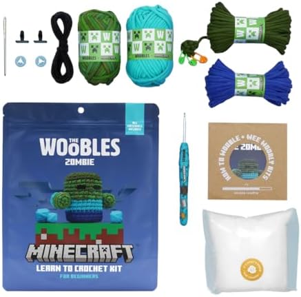 The Woobles Minecraft Crochet Kit for Beginners (Zombie) - Image 4
