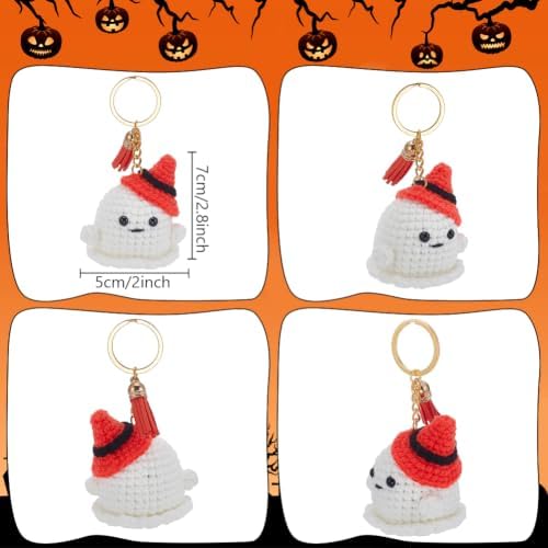 ORIGACH 6 Set Halloween Ghost Crochet Kit for Beginners - Image 3