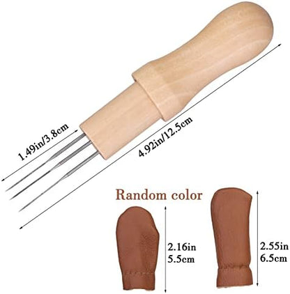 Mayboos Needle Felting Needles, 3 Needles with Wooden Holder - Image 2