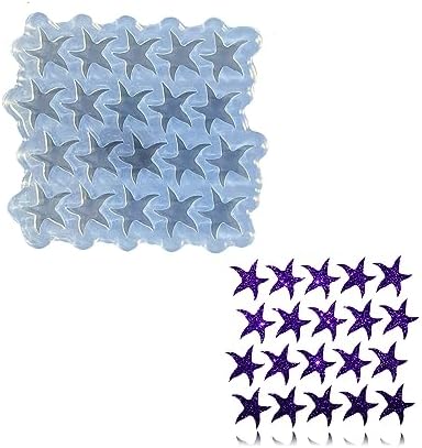Mini Starfish Earring Molds Small Resin Mold Clear Silicone Mold for DIY Earrings, Ear Studs, Pendant, Jewelry Making Crafts, UV Resin Epoxy Crafting Earrings Mold by AngelWings