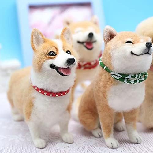 BKDRL Dogs Needle Felt Needle Felting Kit Wool Felting Kit for Beginners Includes All Tools and Instructions (Corgi) - Image 2