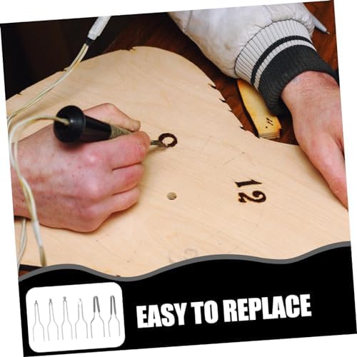 4sets Temperature Wood Burning Machine Tips Pyrography Tool for Beginners and Professionals for Creative Projects Wood - Image 6
