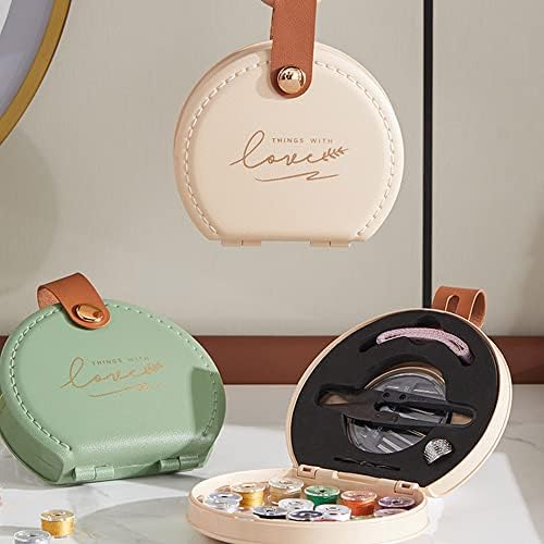 Sewing Kit, Travel Sewing Kits for Adults Supplies Repair Project Kit Needle Family Mini Sewing Thread Accessories Traveler DIY Organizer Plastic(Light Pink) - Image 2