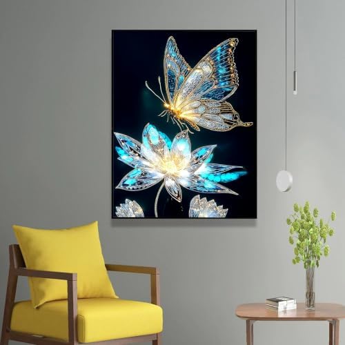 Nancency DIY Paint by Number for Adults,Painting Kits for Adult,Color by Numbers,Paint by Number Canvas Crafts Watercolor for Beginner Room Decor (Butterfly) - Image 6