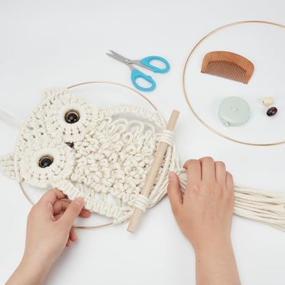 ORIGACH DIY Macrame Owl Wall Hanging Tapestry Kit - Image 5
