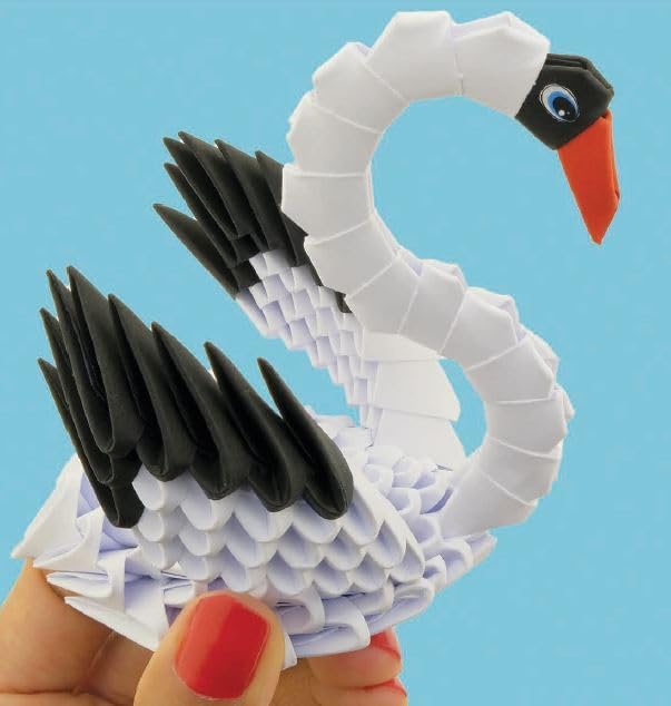Beautiful 3D Paper Sculpture with Patented Components and understandable Building Instructions, from 8 Years (swan) - Image 5