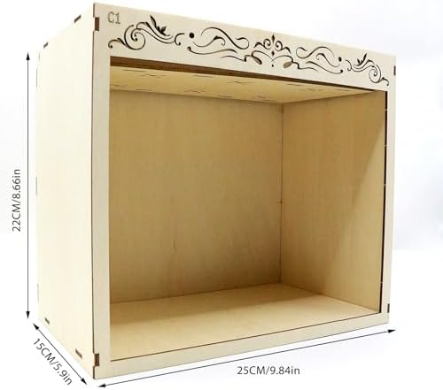 Book Nook Kit, Simple Booknook Bookend, Miniature Dollhouse House Kit - Image 2