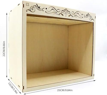 Book Nook Kit, Simple Booknook Bookend, Miniature Dollhouse House Kit - Image 2