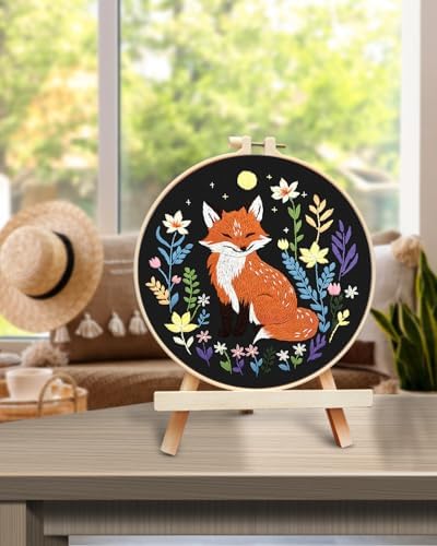 TINDTOP Embroidery Kit for Beginners Adult, Fox Embroidery Kit - Image 5
