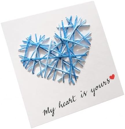 MotiveTech DIY Heart Embroidery Card Kit, Beginner Greeting Card Craft Kit, Paper Embroidery Kit for Confession, Handmade Card Kit, Heart Embroidery Thread Greeti (#4353) by Unknown