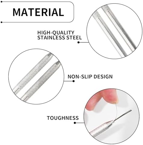 2Pack Clay Needle Tools, Wire Feather Texture Tool for Ceramic Polymer Pottery Clay Sculpting, Texturing, Modeling - Image 3