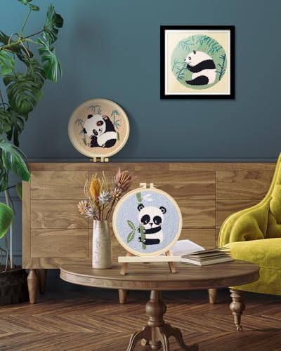 TINDTOP Punch Needle Kits, Panda Punch Embroidery Kits for Adults - Image 5