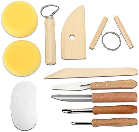 Blisstime 42pcs Pottery Tools, Clay Sculpting Tool Kit Air Dry Clay Tools, Clay Kit for Pottery Wheel, DIY Arts and Crafts - Image 5