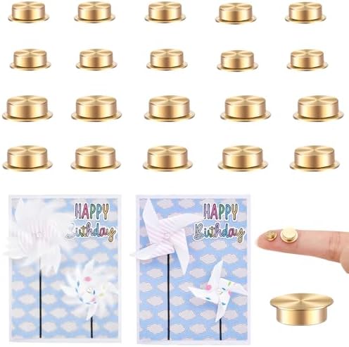 20 Pcs Mini Metal Rotating Bearings for DIY Handmade Crafts Paper Cards Scrapbooking, 360°Rotation Smooth Spin Mechanism Spinner for Jewelry Making Nail Decor Crafts Project Tools (8x10x3mm&5x7x2.5mm) by CYFUNDESIGN