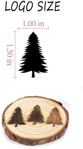 AIMOADO 1.5" Pine Tree Branding Iron, for Wood Hats Leather BBQ & Steak - Image 2