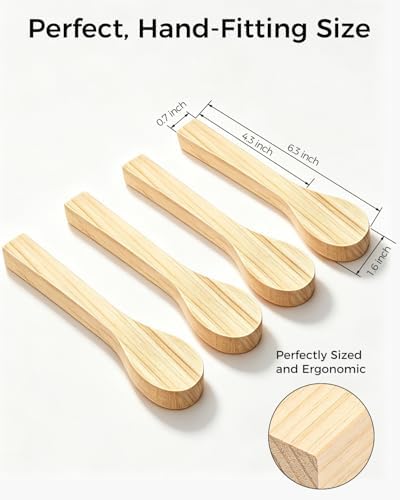 Basswood Spoon Carving Blanks 4 Pack: Soft Wood Spoon Kit for Whittling - Image 2