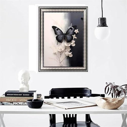 Hestarcul Paint by Numbers Kits for Adults,Flowers Paint by Numbers Kits on Canvas,Color by Number Easy DIY Acrylic Painting for Beginner，Home Wall Decoration and Gifts (Butterfly) - Image 2