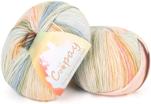 Coopay Yarn for Crocheting & Knitting, Gradient Cake Yarns (Midsummer) by Coopay