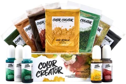 Alumilite Color Creator Greenland Gift Pack, Mica Powder, 12-Color Pack by Alumilite