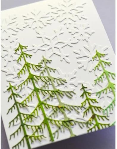 Scrapbooking Die-Cuts, Christmas Metal Cutting Dies for Card Making, Paper Craft Punch Template, Background Embossing Stencils, DIY Album Décor (3 Pcs Christmas Trees-10.6x7cm) - Image 5