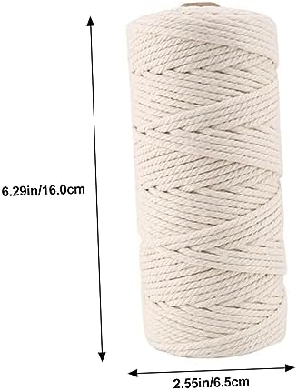 TOPPERFUN 1set Macrame Kit for Beginners Complete Macrame Tapestry Craft Kit Cotton Rope Beads and for Home Wall Art Decoration - Image 2