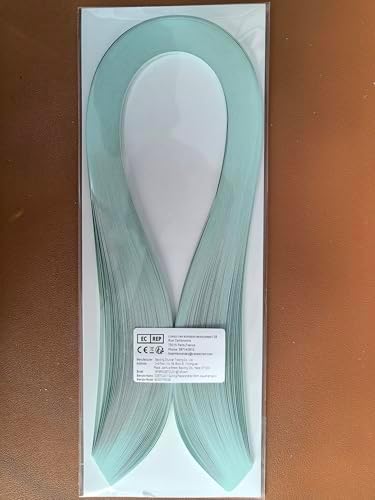 Pestal Green Tone Quilling Paper Strips 5mm Paper Quilling Stripsaer Set for Crafts Single Color Origami Paper Strips 0.2inch Paper Filigree Strips (Aquamarine Green No.23) - Image 5