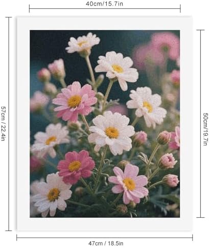 STVNKML Plant Floral Flowers Paint by Numbers Kit for Adults Beginners DIY Adult Paint by Number Kits on Canvas Digital Oil Number Painting Kits for Home Decor Gift 50x40cm - Image 2