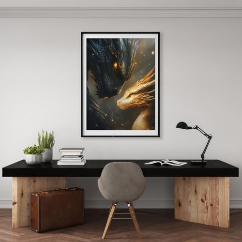 BYGFHLYW Animal Dragon Paint by Numbers Kit for Adults Beginners - Image 3