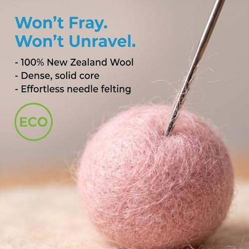 Glaciart One Felt Pom Poms, Wool Felt Balls (240 Pieces) 2.5 cm – 1 Inch, Handmade Felted 30 Pastel Colors (Green, Pink, Blue, Yellow and More) Bulk Small Puff for Felting and Garland - Image 3