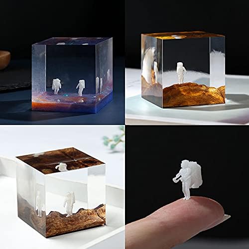 Woohome 14 PCS Resin Casting Molds Fillers 3D Astronaut Paper Airplane Embellishment Resin Supplies Kit Resin Fillers Epoxy Mould Filling Material for Art Resin Crafts DIY - Image 6