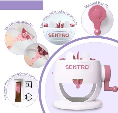 SENTRO Knitting Machine 22 Needles,Smart Circular Crochet Machine - Image 4