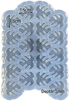 Angel Wings Mini Palm Leaves Shape Earrings Mold for UV Resin Epoxy Resin Mold for DIY Earrings, Ear Studs, Pendant, Jewelry Making Crafts, Chocolate Cake Mold Silicone Molds - Image 2