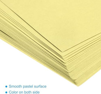 MECCANIXITY 25 Sheets 8x8 Inch(20x20cm) Origami Paper Double Sided Light Yellow Square Sheet for Art Craft Project, Beginners, Gifts Decor - Image 4