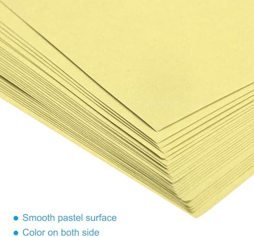 MECCANIXITY 200 Sheets 6x6 Inch(15x15cm) Origami Paper Double Sided Light Yellow Square Sheet for Art Craft Project, Beginners, Gifts Decor - Image 4
